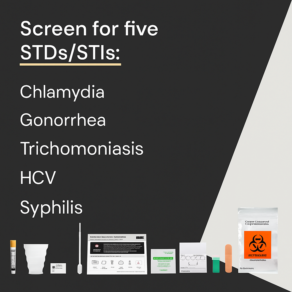 At-home 5-panel STD Test