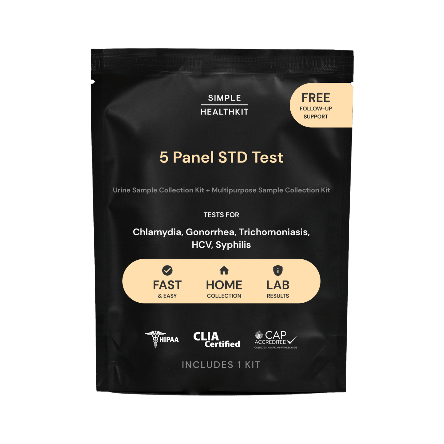 At-home 5-panel STD Test