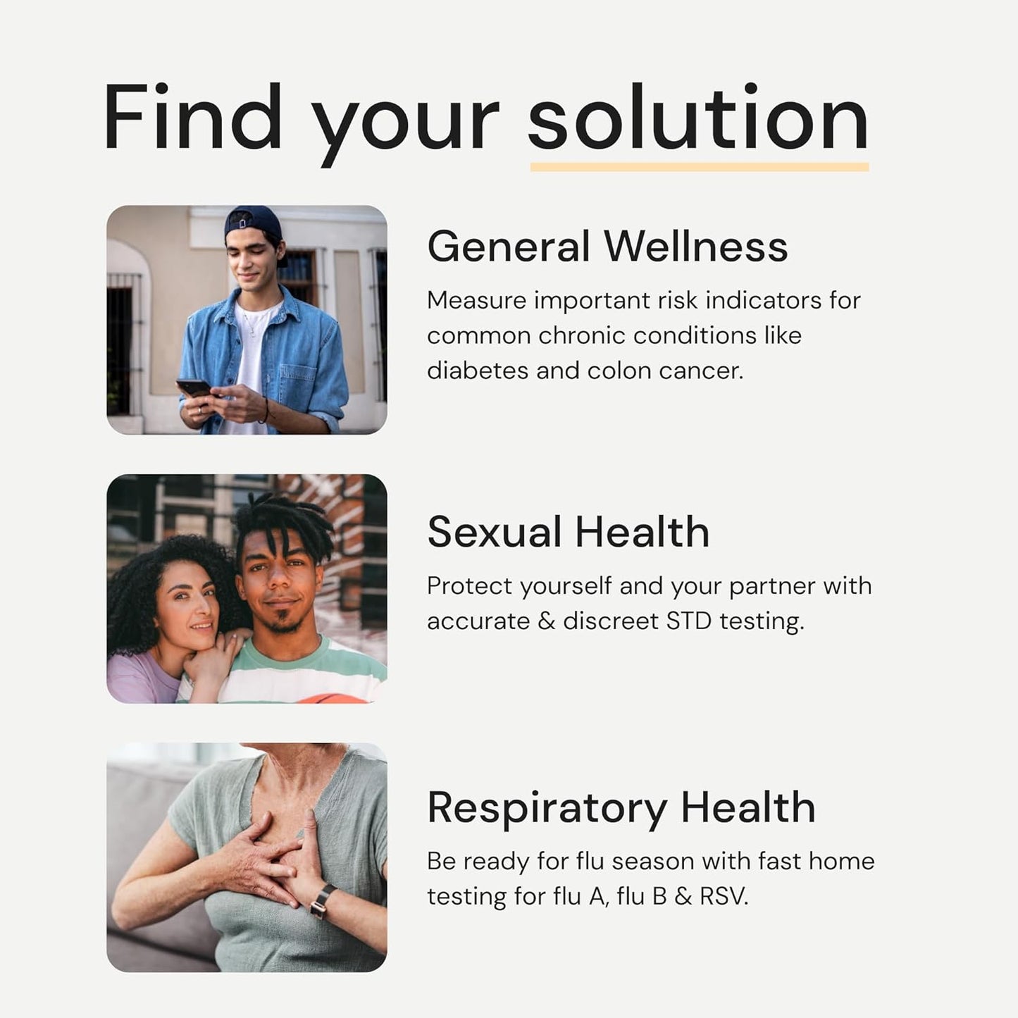 At-home 5-panel STD Test